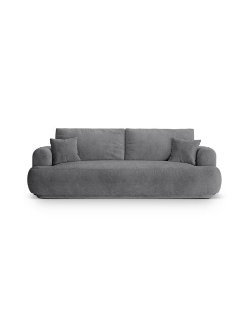 Canapé Convertible Avec Coffre Adriana 3 Places gris - 253x108x94 cm