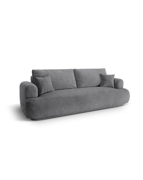 Canapé Convertible Avec Coffre Adriana 3 Places gris - 253x108x94 cm