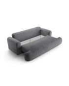 Canapé Convertible Avec Coffre Adriana 3 Places gris - 253x108x94 cm