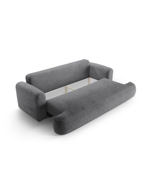 Canapé Convertible Avec Coffre Adriana 3 Places gris - 253x108x94 cm