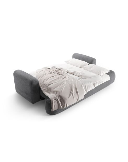 Canapé Convertible Avec Coffre Adriana 3 Places gris - 253x108x94 cm