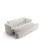 Canapé Convertible Avec Coffre Adriana 3 Places beige clair - 253x108x94 cm
