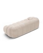 Canapé Velours Lyna 4 Places beige - 245x114x72 cm