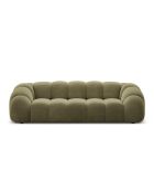 Canapé Velours Lyna 4 Places vert - 245x114x72 cm