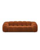 Canapé Velours Lyna 4 Places terracotta - 245x114x72 cm