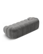 Canapé Velours Lyna 4 Places gris foncé - 245x114x72 cm