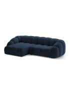 Canapé D'Angle Gauche Velours Lyna 4 Places bleu roi - 280x182x72 cm