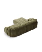 Canapé D'Angle Gauche Velours Lyna 4 Places vert - 280x182x72 cm
