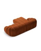 Canapé D'Angle Gauche Velours Lyna 4 Places terracotta - 280x182x72 cm