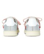 Baskets en Cuir Stripeless Ultimate Dual argentées