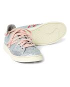Baskets en Cuir Stripeless Ultimate Dual argentées