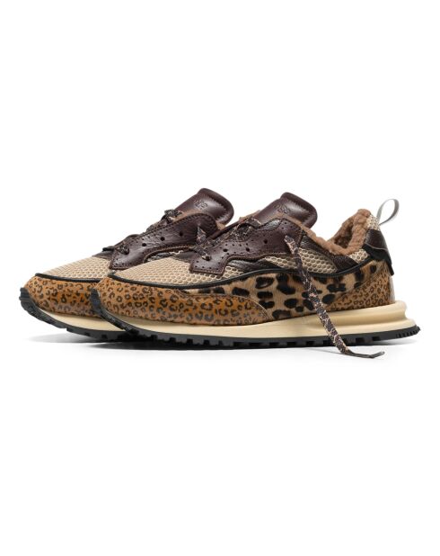 Sneakers Leopard Threedome.Zero Polar in pile