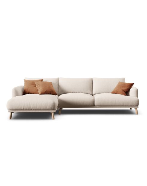 Canapé D'Angle Gauche Margot 4 Places beige - 285x170x75 cm