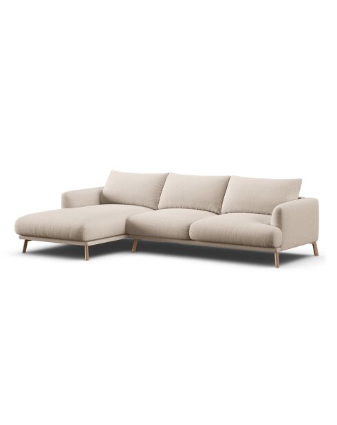 Canapé D'Angle Gauche Margot 4 Places beige - 285x170x75 cm