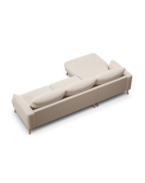 Canapé D'Angle Gauche Margot 4 Places beige - 285x170x75 cm