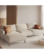 Canapé D'Angle Gauche Margot 4 Places beige - 285x170x75 cm