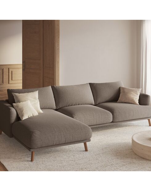 Canapé D'Angle Gauche Margot 4 Places cappuccino - 285x170x75 cm