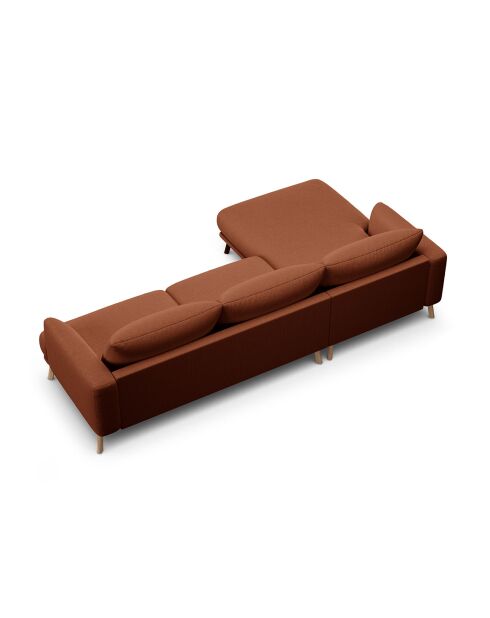 Canapé D'Angle Gauche Margot 4 Places brique - 285x170x75 cm