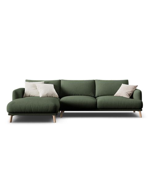 Canapé D'Angle Gauche Margot 4 Places vert mousse - 285x170x75 cm