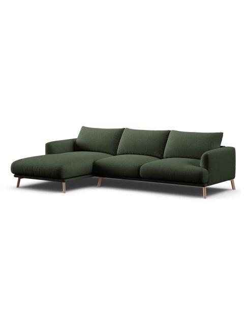 Canapé D'Angle Gauche Margot 4 Places vert mousse - 285x170x75 cm