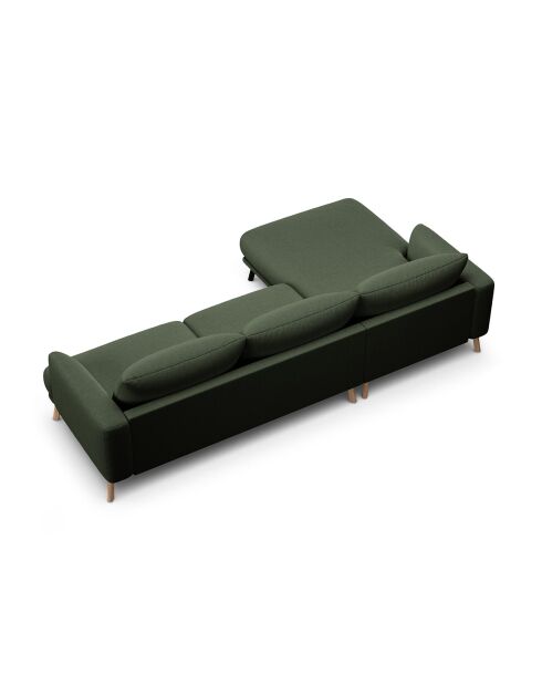 Canapé D'Angle Gauche Margot 4 Places vert mousse - 285x170x75 cm