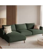 Canapé D'Angle Gauche Margot 4 Places vert mousse - 285x170x75 cm