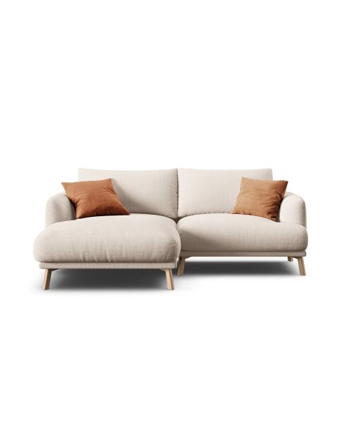 Canapé D'Angle Gauche Margot 3 Places beige - 200x170x76 cm