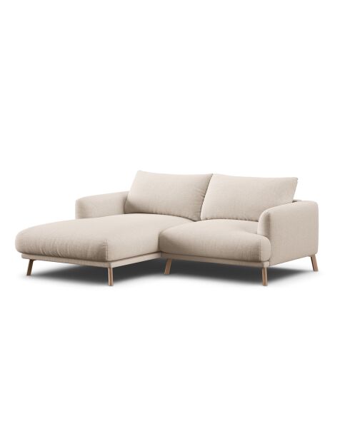 Canapé D'Angle Gauche Margot 3 Places beige - 200x170x76 cm