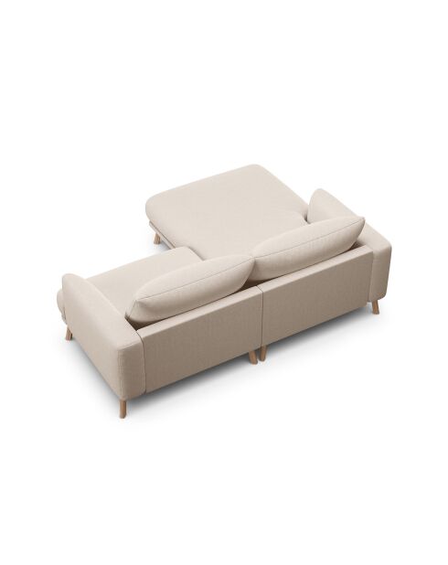 Canapé D'Angle Gauche Margot 3 Places beige - 200x170x76 cm
