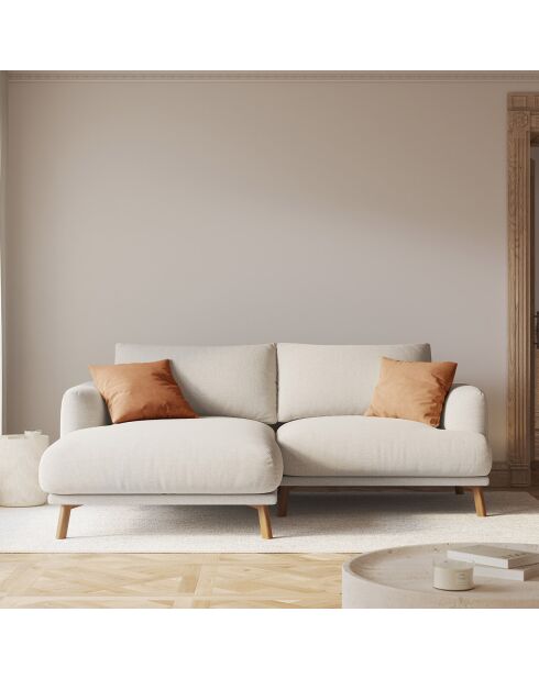 Canapé D'Angle Gauche Margot 3 Places beige - 200x170x76 cm
