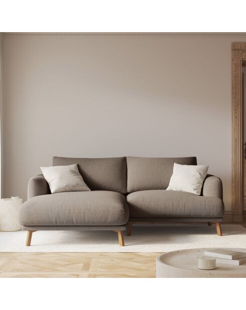 Canapé D'Angle Gauche Margot 3 Places cappuccino - 200x170x76 cm