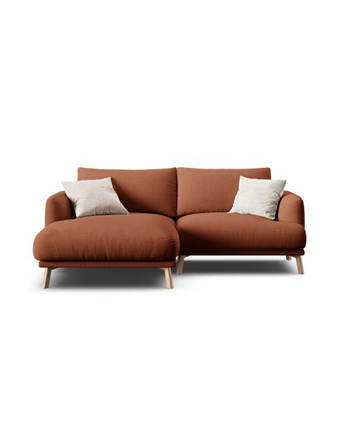 Canapé D'Angle Gauche Margot 3 Places brique - 200x170x76 cm
