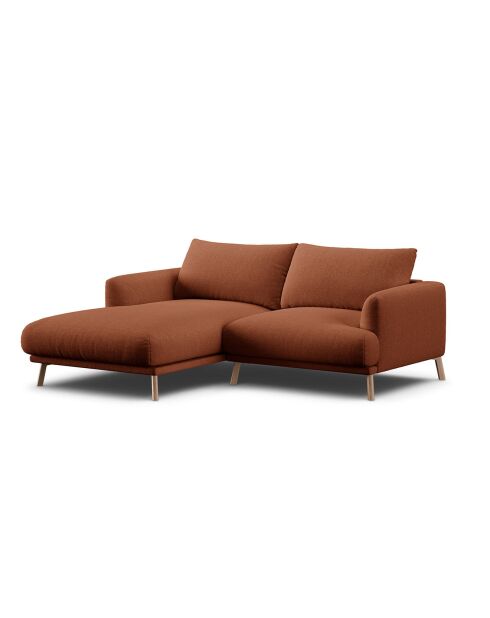 Canapé D'Angle Gauche Margot 3 Places brique - 200x170x76 cm