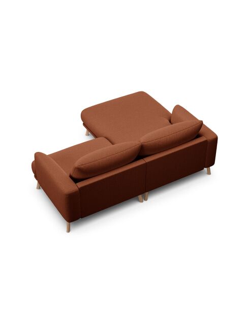 Canapé D'Angle Gauche Margot 3 Places brique - 200x170x76 cm
