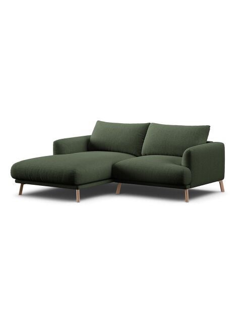 Canapé D'Angle Gauche Margot 3 Places vert mousse - 200x170x76 cm