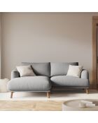 Canapé D'Angle Gauche Margot 3 Places ash melange - 200x170x76 cm