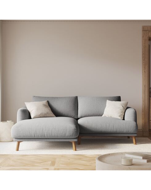 Canapé D'Angle Gauche Margot 3 Places ash melange - 200x170x76 cm