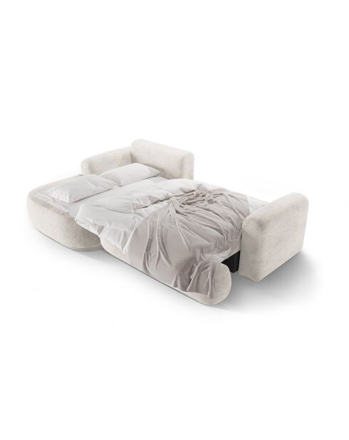 Canapé Angle Gauche Modulable convertible Adriana 5 Places beige - 271x174x94 cm