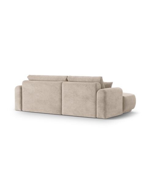 Canapé Angle Gauche Modulable convertible Adriana 5 Places le sable - 271x174x94 cm