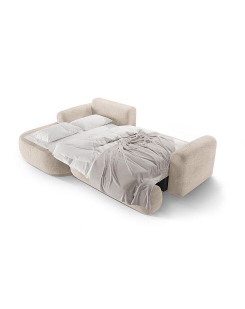 Canapé Angle Gauche Modulable convertible Adriana 5 Places le sable - 271x174x94 cm