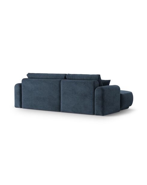 Canapé Angle Gauche Modulable convertible Adriana 5 Places bleu foncé - 271x174x94 cm