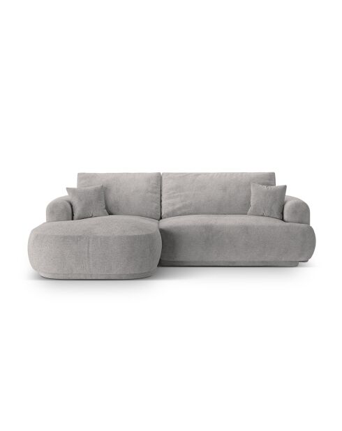 Canapé Angle Gauche Modulable convertible Adriana 5 Places gris chaud - 271x174x94 cm