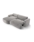 Canapé Angle Gauche Modulable convertible Adriana 5 Places gris chaud - 271x174x94 cm