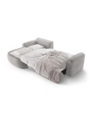 Canapé Angle Gauche Modulable convertible Adriana 5 Places gris chaud - 271x174x94 cm