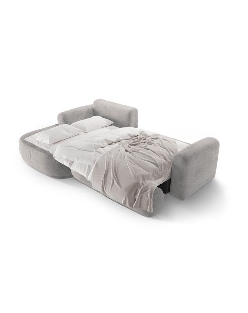 Canapé Angle Gauche Modulable convertible Adriana 5 Places gris chaud - 271x174x94 cm