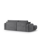Canapé Angle Gauche Modulable convertible Adriana 5 Places gris - 271x174x94 cm