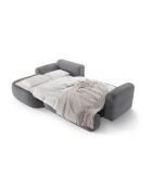 Canapé Angle Gauche Modulable convertible Adriana 5 Places gris - 271x174x94 cm