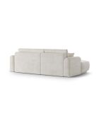 Canapé Angle Gauche Modulable convertible Adriana 5 Places beige clair - 271x174x94 cm