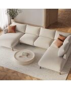 Pouf Margot beige - 85x85x41 cm