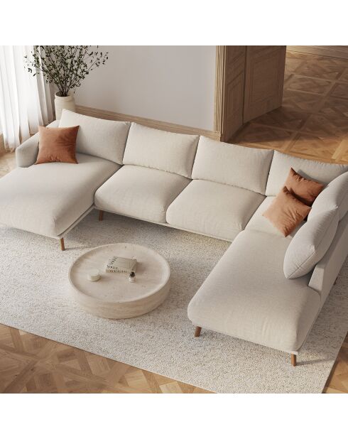 Pouf Margot beige - 85x85x41 cm